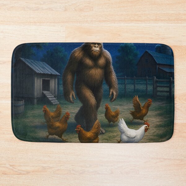 Item preview, Bigfoot and the Chickens designed and sold by TinCatOutPost.