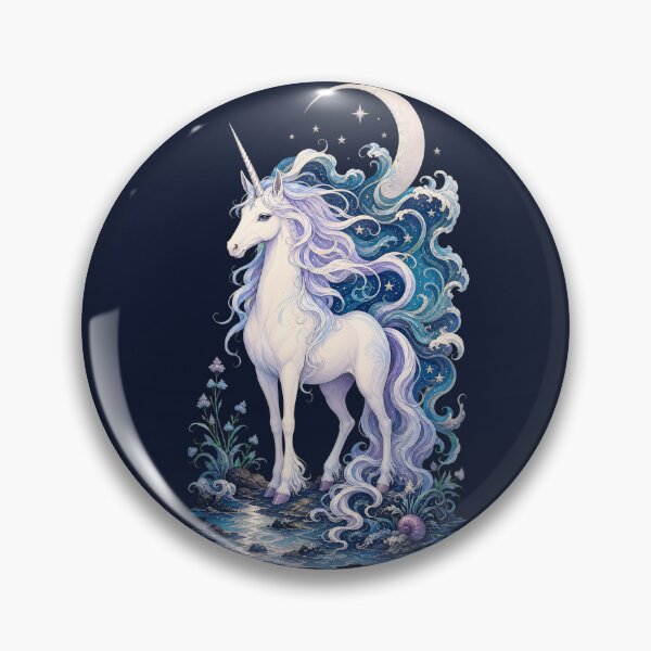 Item preview, Celestial Ocean Unicorn: Magical Moon & Sea Waves Art designed and sold by The boys.
