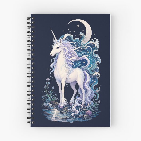 Item preview, Celestial Ocean Unicorn: Magical Moon & Sea Waves Art designed and sold by The boys.