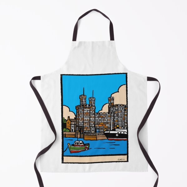 Item preview, Caernarfon Castle, North Wales l Original British Landmark Art | GWART designed and sold by GWARTGB.
