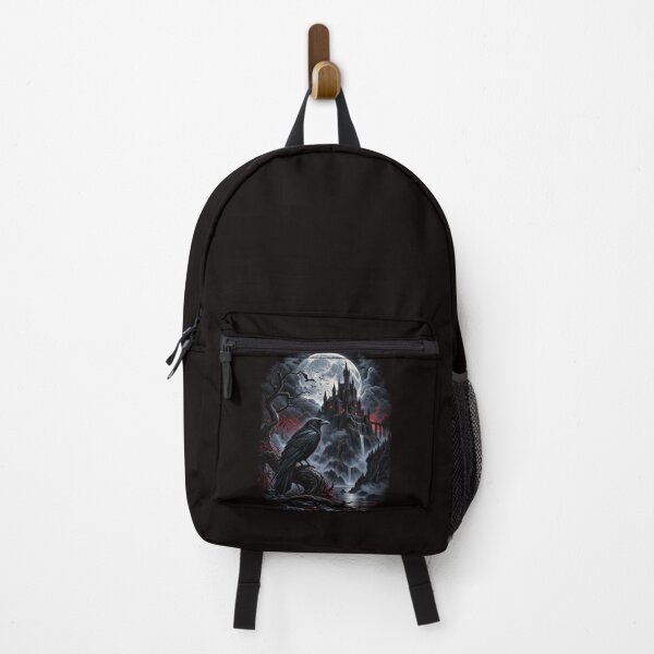 Item preview, Gothic Raven Castle Moon – Dark Fantasy Night Landscape designed and sold by MentShop1.