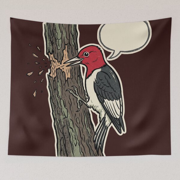 Item preview, Funny Woodpecker Birdwatching – Knock Knock Woodpecker designed and sold by JenniferMoren.