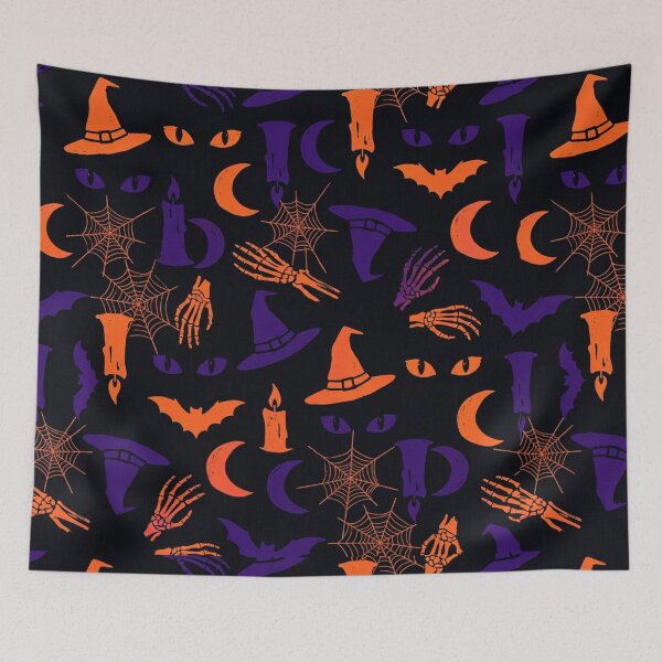 Item preview, Cute Spooky Candy Halloween Pattern – Kawaii Ghosts, Cupcakes and Potions designed and sold by LenNo9881.