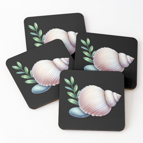 Item preview, Shell with Leaves and Stone designed and sold by virdeiz.