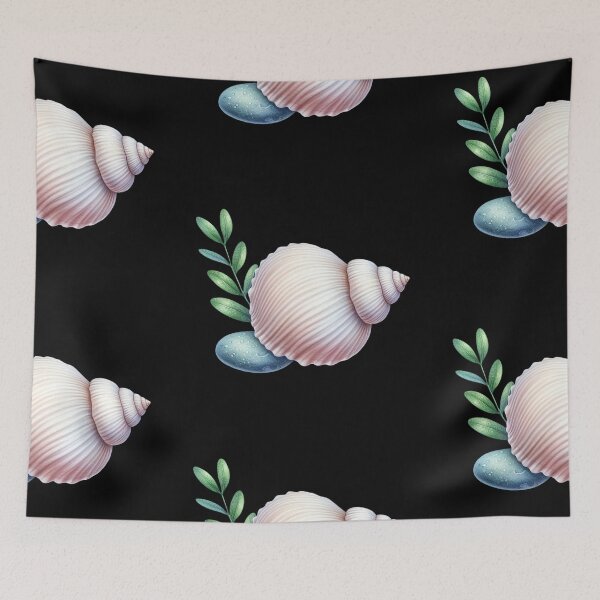 Item preview, Shell with Leaves and Stone designed and sold by virdeiz.