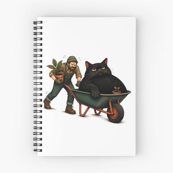 Item preview, Gardening With Cats – Wheelbarrow Cat designed and sold by Digital Culture Studio.