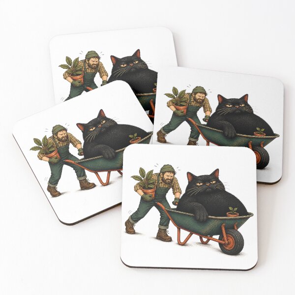 Item preview, Gardening With Cats – Wheelbarrow Cat designed and sold by Digital Culture Studio.