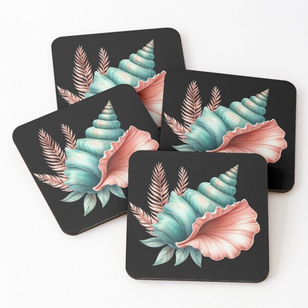 Item preview, Colorful Seashell and Leaves designed and sold by virdeiz.