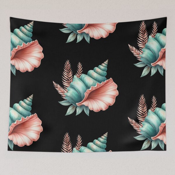 Item preview, Colorful Seashell and Leaves designed and sold by virdeiz.