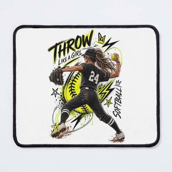 Item preview, Throw Like a Girl Yellow designed and sold by With-Odin.