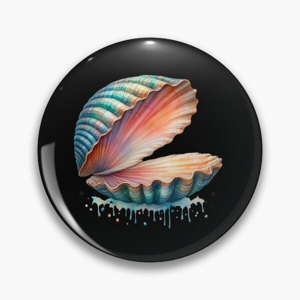 Item preview, Vibrant Seashell with Dripping Colors designed and sold by virdeiz.