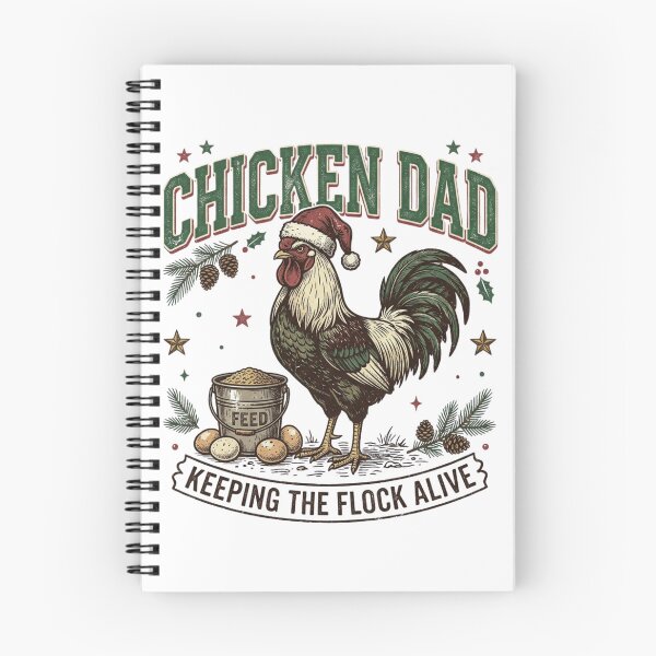 Item preview, Chicken Dad Keeping the Flock Alive Funny Christmas Rooster designed and sold by raedattia.