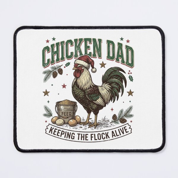 Item preview, Chicken Dad Keeping the Flock Alive Funny Christmas Rooster designed and sold by raedattia.
