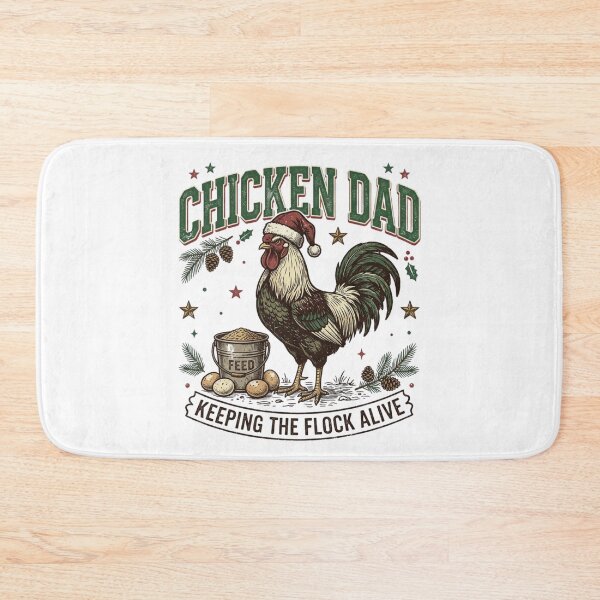Item preview, Chicken Dad Keeping the Flock Alive Funny Christmas Rooster designed and sold by raedattia.