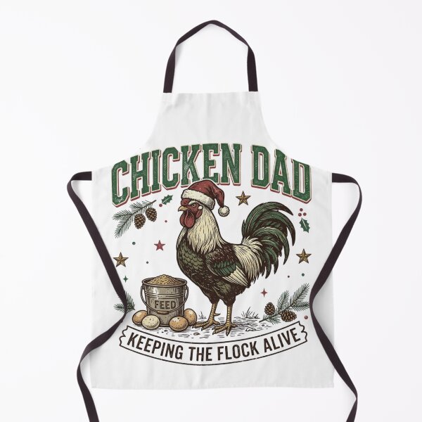 Item preview, Chicken Dad Keeping the Flock Alive Funny Christmas Rooster designed and sold by raedattia.