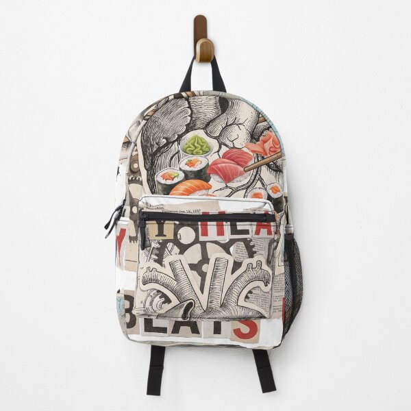 Item preview, Sushi Addiction Retro Collage | Japanese Food Lover Vintage Pop Art designed and sold by OzzFrequency.