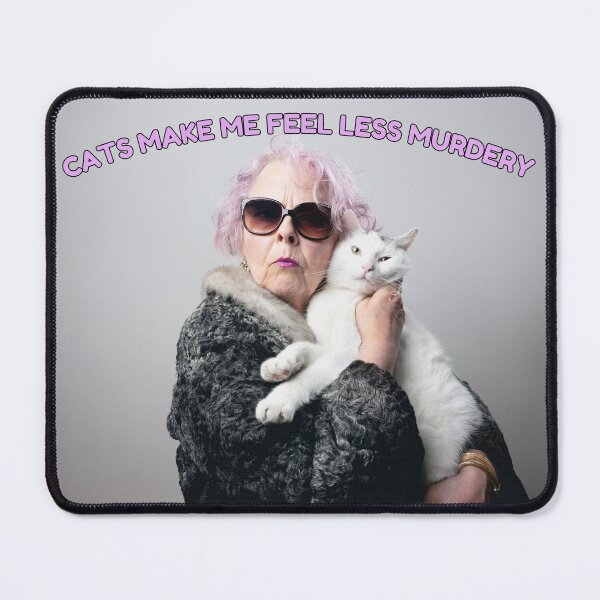 Item preview, sarcastic cat lady, funny quote designed and sold by CursedButCute1.