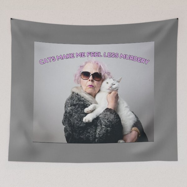 Item preview, sarcastic cat lady, funny quote designed and sold by CursedButCute1.