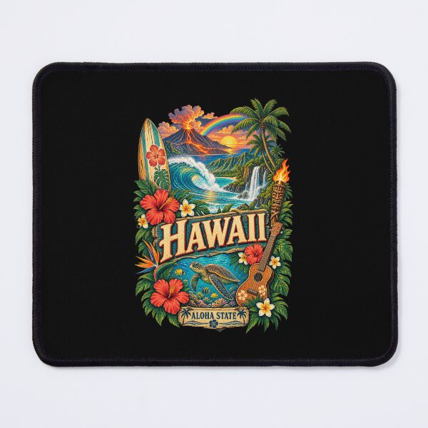 Item preview, Vintage Hawaii Tattoo Style Aloha State Illustration Graphic designed and sold by CG Studio.