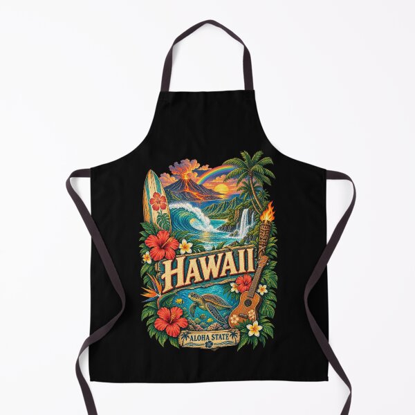 Item preview, Vintage Hawaii Tattoo Style Aloha State Illustration Graphic designed and sold by CG Studio.