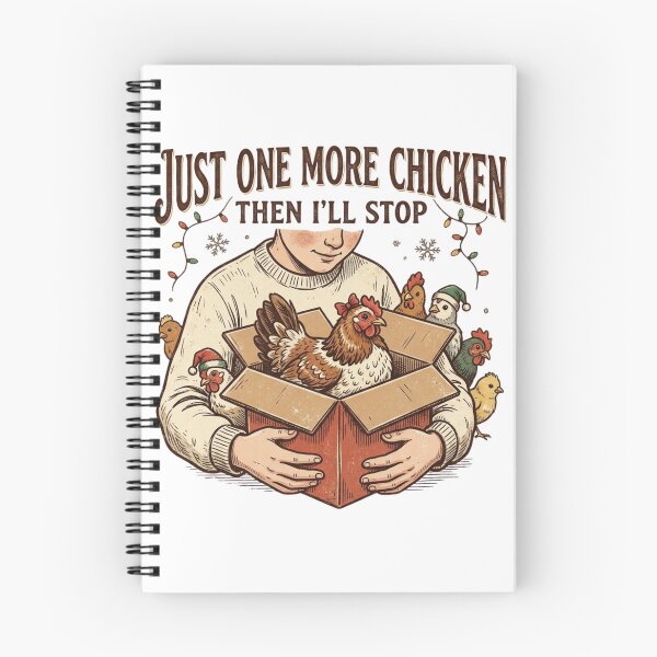 Item preview, Just One More Chicken I Promise Funny Christmas Chicken Math designed and sold by raedattia.