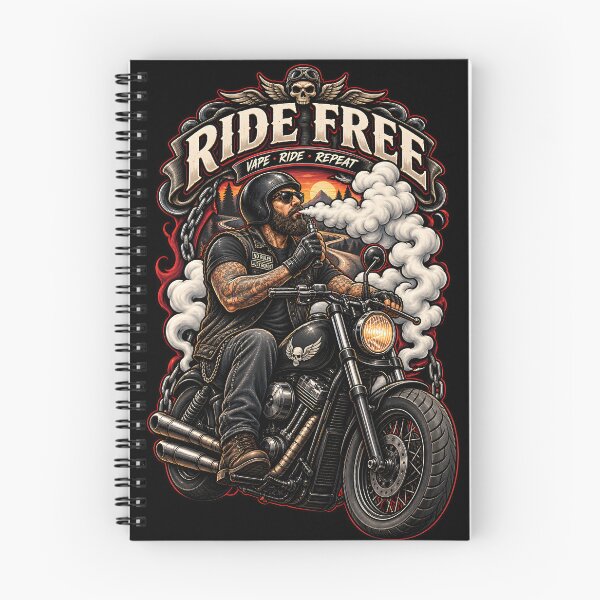 Item preview, Ride Free – Vape Ride Repeat Biker designed and sold by House of Taste Vape Designs.