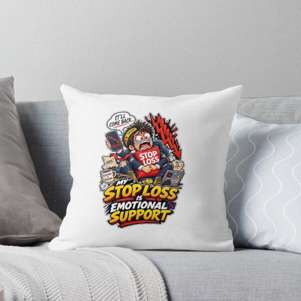 Item preview, My Stop Loss Is Emotional Support – Funny Trader designed and sold by Tlion.