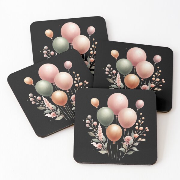 Item preview, Pastel Balloons and Flowers designed and sold by virdeiz.
