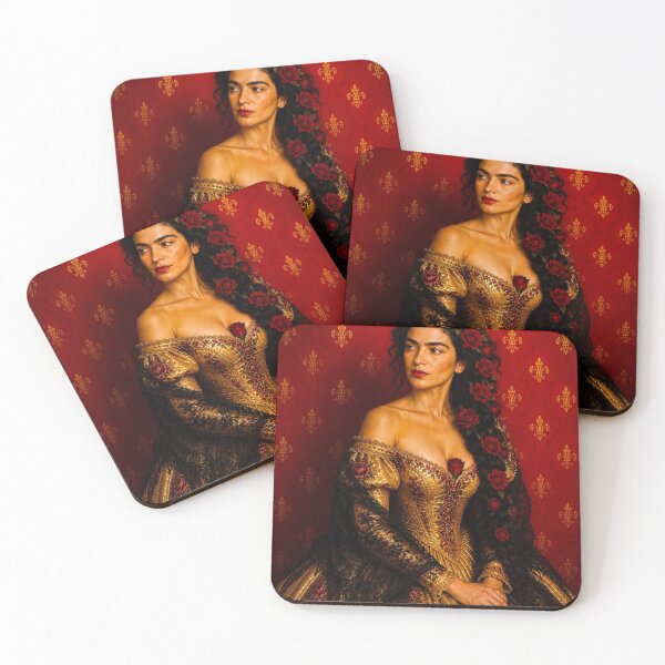 Item preview, Gold Brocade Red Rose Frida designed and sold by reggiemercedes.