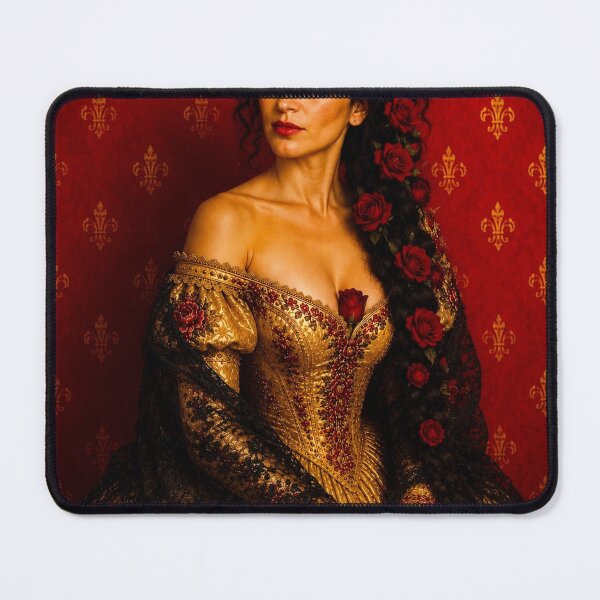 Item preview, Gold Brocade Red Rose Frida designed and sold by reggiemercedes.