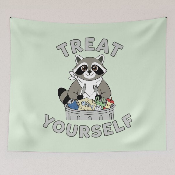 Item preview, Treat Yourself - Hungry Raccoon designed and sold by Regal Rev.