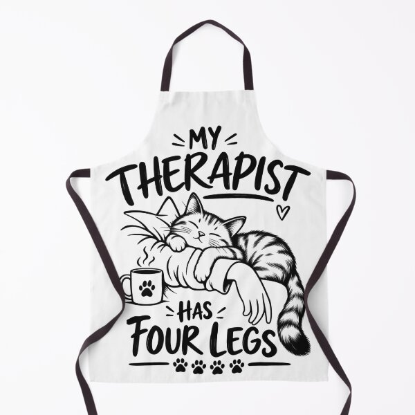 Item preview, My Therapist Has Four Legs Cat designed and sold by Okaza_.