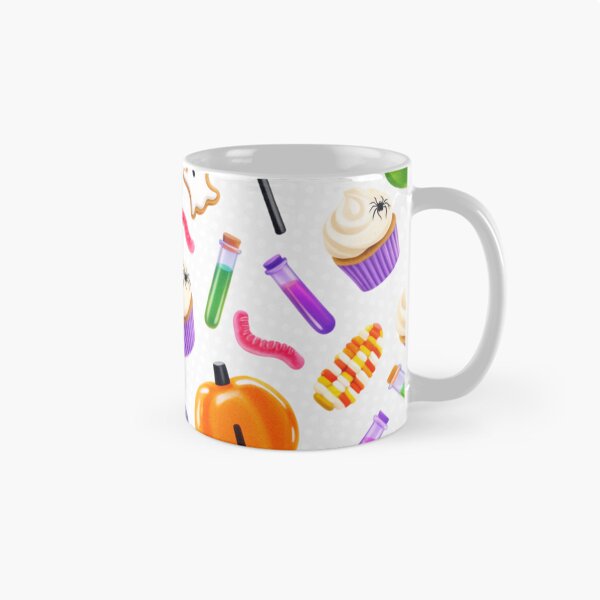 Item preview, Sweet Halloween Treats Seamless Pattern – Pumpkin Lollipops, Ghost Cookies and Cupcakes designed and sold by LenNo9881.