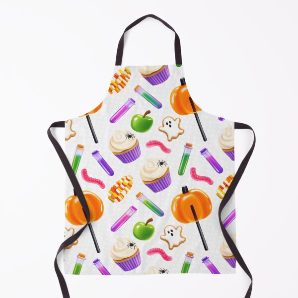 Item preview, Sweet Halloween Treats Seamless Pattern – Pumpkin Lollipops, Ghost Cookies and Cupcakes designed and sold by LenNo9881.