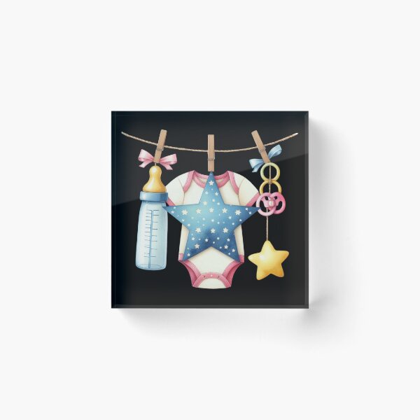 Item preview, Baby Items Hanging on a Line designed and sold by virdeiz.