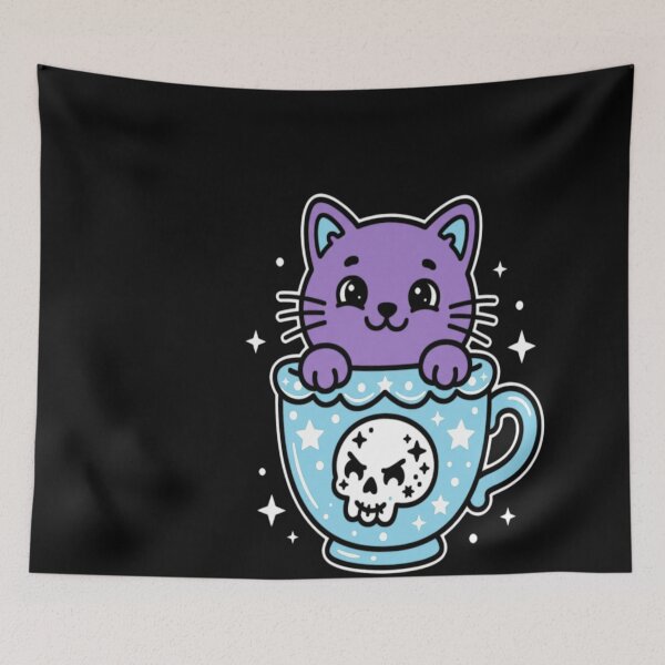 Item preview, Black Magic Tea / Coffee Cat | Nikury designed and sold by WILLIAMRIEDIN81.
