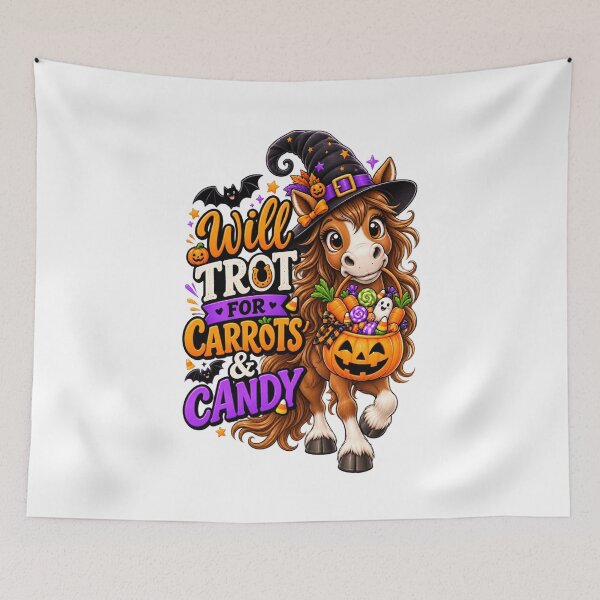 Item preview, Halloween Horse Fall Trot for Carrots & Candy designed and sold by Ayden World.