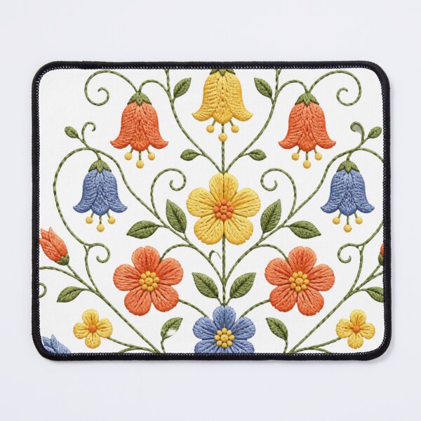 Item preview, Scandinavian Folk Floral Pattern designed and sold by VaneDesings.