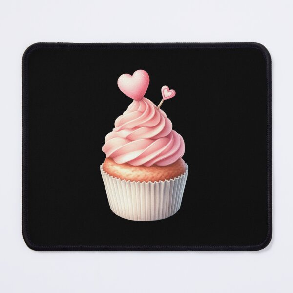 Item preview, Heart-topped Pink Cupcake designed and sold by virdeiz.