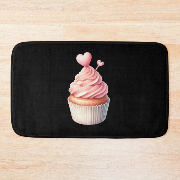 Item preview, Heart-topped Pink Cupcake designed and sold by virdeiz.