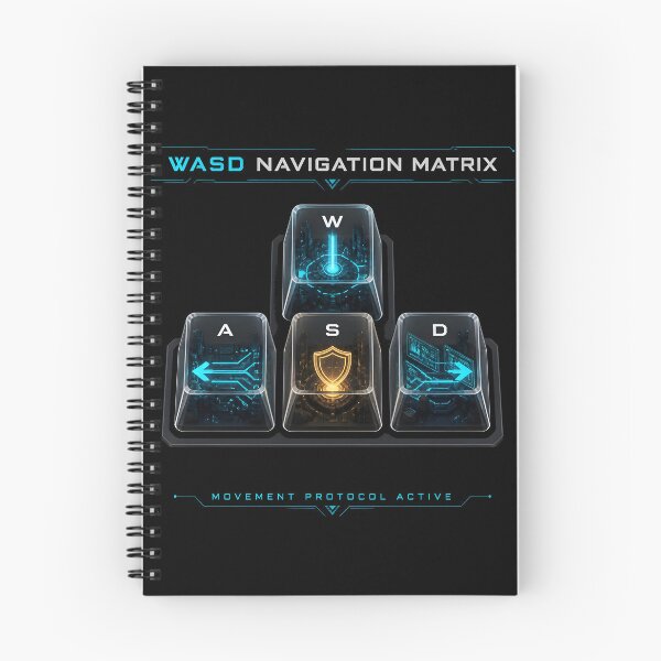 Item preview, WASD Navigation Matrix Resin Keycap Cluster Gamer designed and sold by ThirdShiftLab.