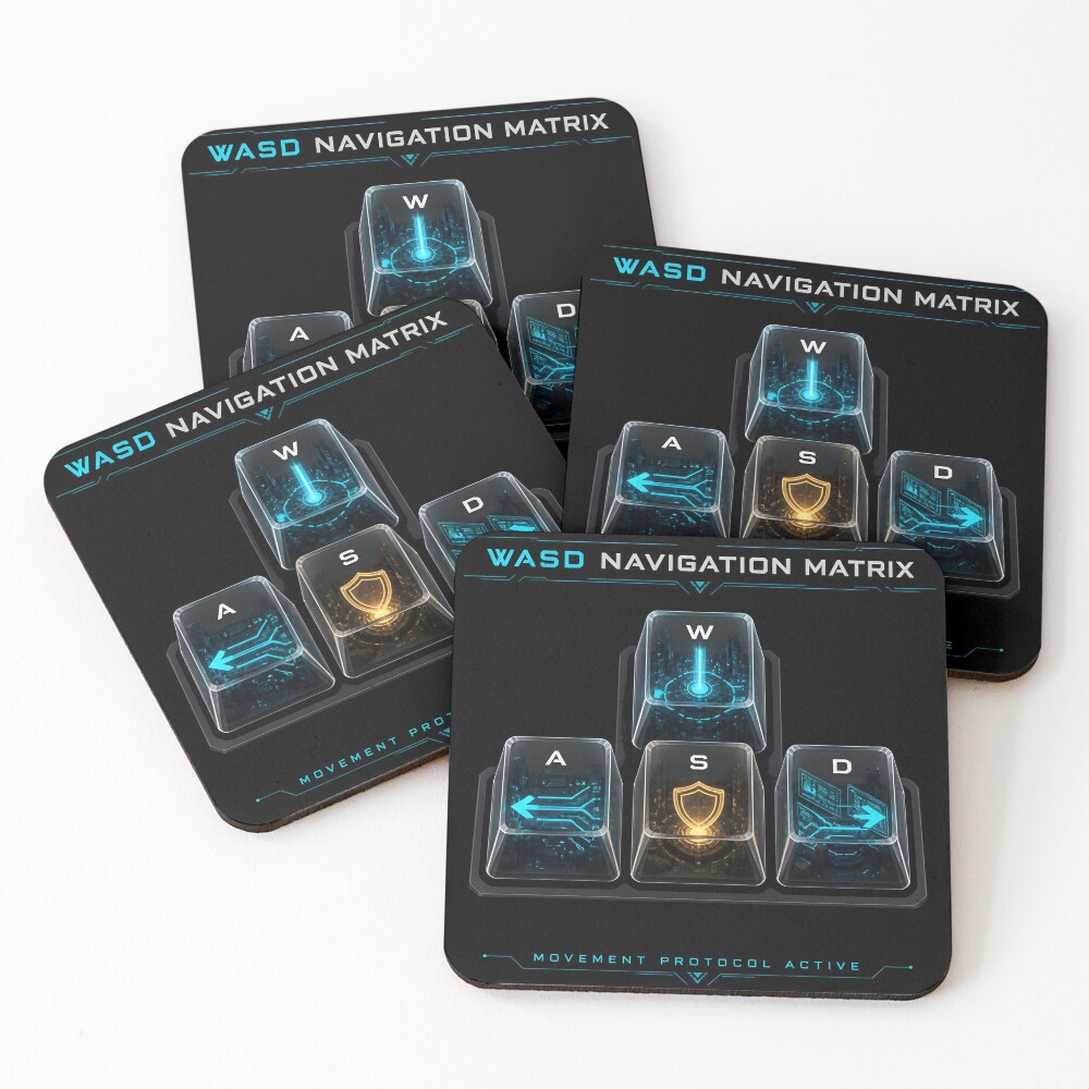 Item preview, Coasters (Set of 4) designed and sold by thirdshiftlab.