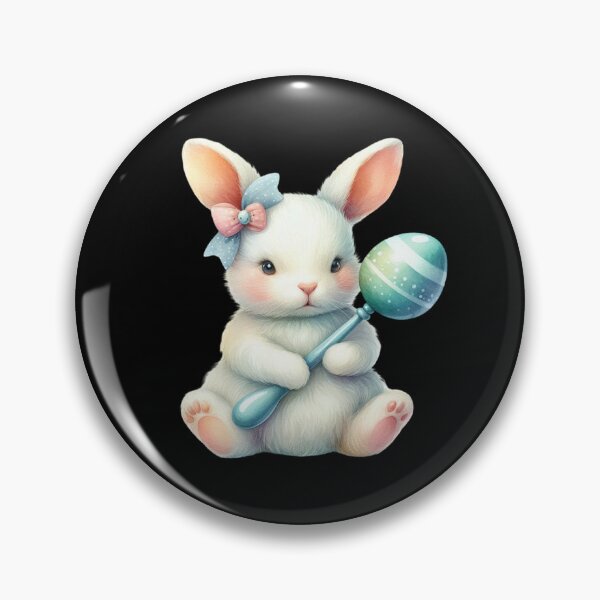 Item preview, Adorable Bunny with Easter Egg designed and sold by virdeiz.