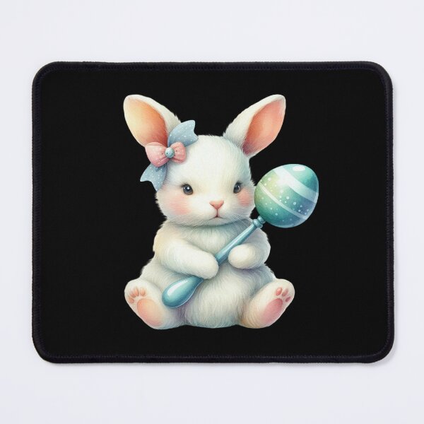 Item preview, Adorable Bunny with Easter Egg designed and sold by virdeiz.