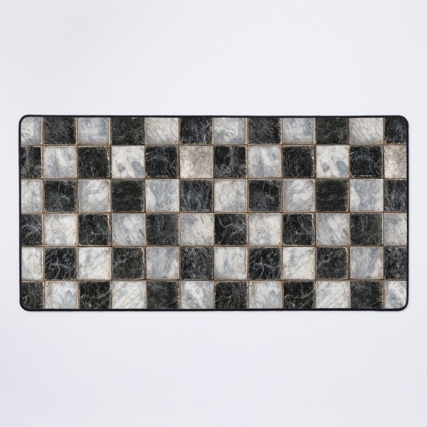 Item preview, Medieval Marble Checkerboard Pattern - Gothic Castle Floor Tile Design designed and sold by Yoruhara.