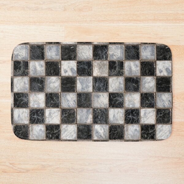 Item preview, Medieval Marble Checkerboard Pattern - Gothic Castle Floor Tile Design designed and sold by Nine Lives Studio.