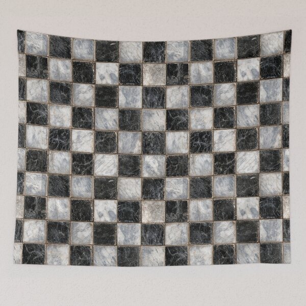 Item preview, Medieval Marble Checkerboard Pattern - Gothic Castle Floor Tile Design designed and sold by Yoruhara.