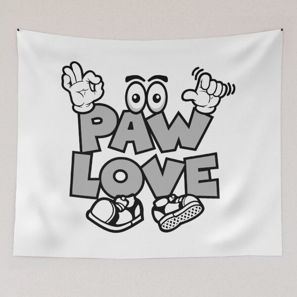 Item preview, PAW LOVE - PETS Street Lettering Cartoon Character  designed and sold by NFTWords.