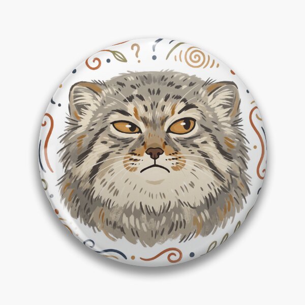 Item preview, Professionally Confused Manul | Funny Pallas Cat Meme Design designed and sold by HelgaCraftery.