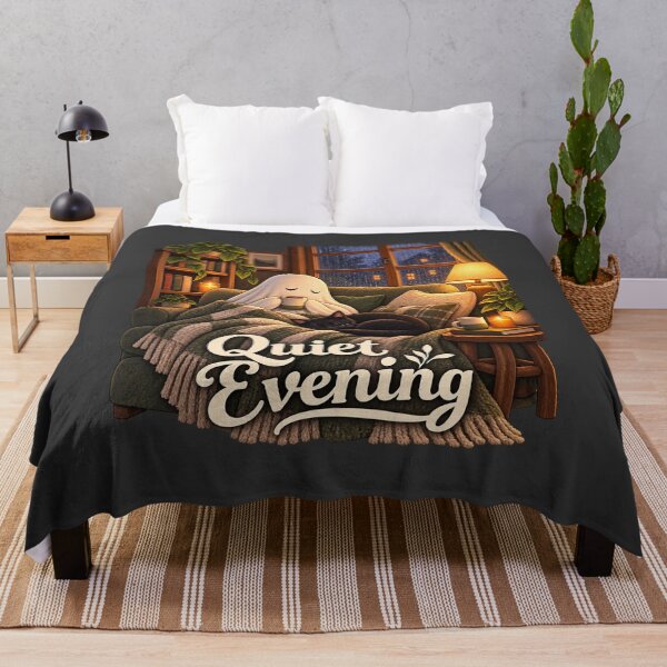 Item preview, Quiet Evening — Ghost and Black Cat designed and sold by QuietNovaShop.